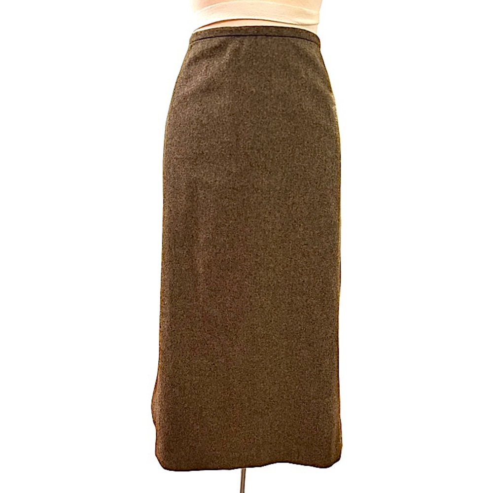 Banana Republic Classic Olive Wool Skirt